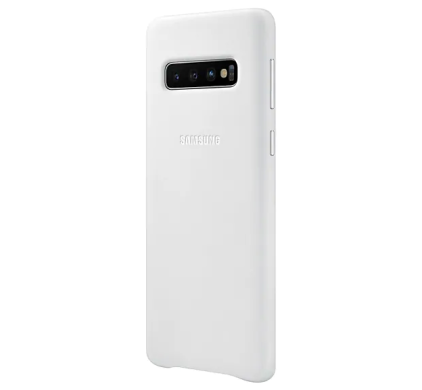 Чохол Leather Cover для Samsung Galaxy S10 (G973) EF-VG973LWEGRU - White