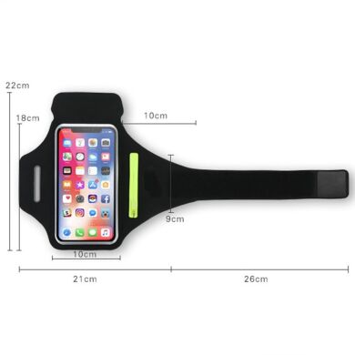 Чехол на руку Deexe Running Armband для смартфонов 6,7 дюйма - Grey