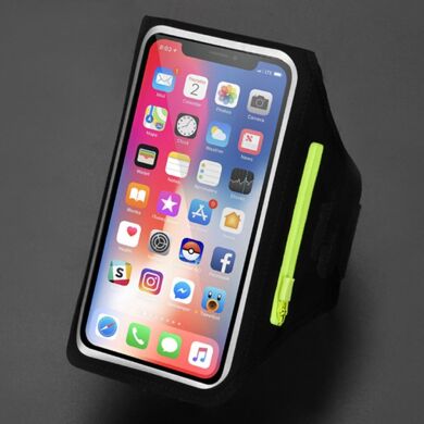 Чехол на руку Deexe Running Armband для смартфонов 6,7 дюйма - Grey