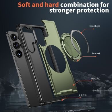 Чехол с кольцом-подставкой Reframe Grip MagSafe для Samsung Galaxy S25 Ultra (S938) - Grey