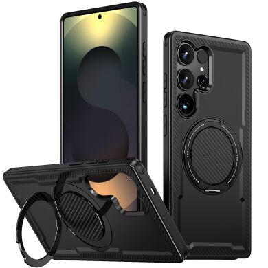 Чехол с кольцом-подставкой Reframe Grip MagSafe для Samsung Galaxy S25 Ultra (S938) - Black