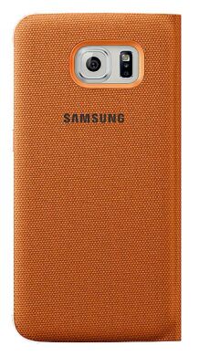 Чохол S View Cover (Textile) для Samsung S6 (G920) EF-CG920 - Orange
