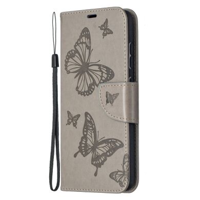 Чехол UniCase Butterfly Pattern для Samsung Galaxy A52 (A525) / A52s (A528) - Grey