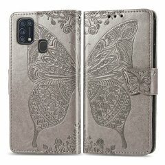 Чехол UniCase Butterfly Pattern для Samsung Galaxy M31 (M315) - Grey