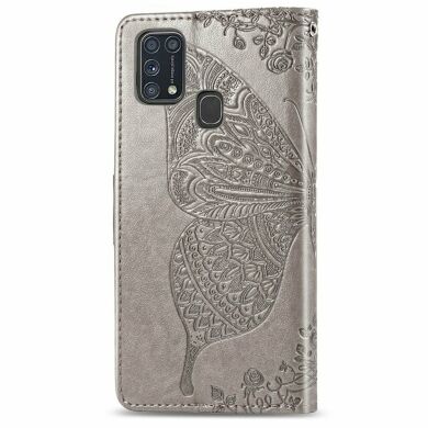 Чохол UniCase Butterfly Pattern для Samsung Galaxy M31 (M315) - Grey