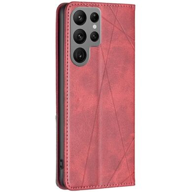 Чехол UniCase Geometric Pattern для Samsung Galaxy S25 Ultra (S938) - Red