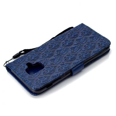 Чехол UniCase Leaf Wallet для Samsung Galaxy A6 2018 (A600) - Dark Blue