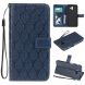 Чехол UniCase Leaf Wallet для Samsung Galaxy J6+ (J610) - Dark Blue. Фото 1 из 8
