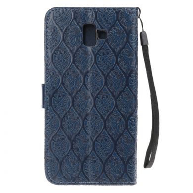 Чехол UniCase Leaf Wallet для Samsung Galaxy J6+ (J610) - Dark Blue