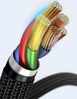 Комплект кабелів (2шт) Baseus Cafule Type-C to Type-C (100W, 2m) P10318306003-01 - Black / Grey