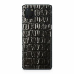 Кожаная наклейка Glueskin для Samsung Galaxy Note 10 Lite (N770) - Black Alligator