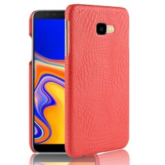 Пластиковий чохол Deexe Croco Style для Samsung Galaxy J4+ (J415) - Red