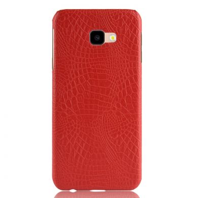 Пластиковый чехол Deexe Croco Style для Samsung Galaxy J4+ (J415) - Red
