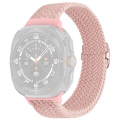 Ремешок Deexe Braided Strap для Samsung Galaxy Watch Ultra (47mm) - Pink