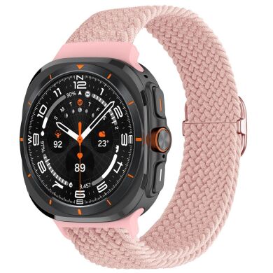 Ремешок Deexe Braided Strap для Samsung Galaxy Watch Ultra (47mm) - Pink