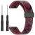 Ремешок Deexe Camo Silicone для часов с шириной крепления 22мм - Wine Red