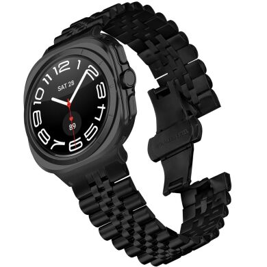 Ремінець Deexe Stainless Steel QuickFit для Samsung Galaxy Watch Ultra (2025) - Black