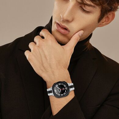 Ремінець Deexe Stainless Steel QuickFit для Samsung Galaxy Watch Ultra (2025) - Black
