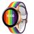 Ремешок Deexe Style Strap для часов с шириной крепления 20мм - Rainbow