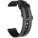 Ремінець Deexe Twill Color Strap для годинників з шириною кріплення 22мм - Black / Grey