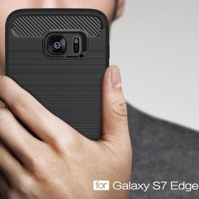 Захисний чохол UniCase Carbon для Samsung Galaxy S7 edge (G935), Бірюзовий