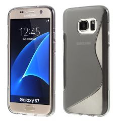 Силиконовая накладка Deexe S Line для Samsung Galaxy S7 (G930) - Gray