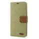 Чехол-книжка ROAR KOREA Cloth Texture для Samsung Galaxy S9 (G960) - Khaki. Фото 3 из 6