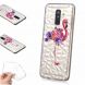 Силиконовый чехол UniCase 3D Diamond Pattern для Samsung Galaxy A6+ 2018 (A605) - Flowered Flamingo. Фото 2 из 7