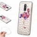 Силіконовий чохол UniCase 3D Diamond Pattern для Samsung Galaxy A6+ 2018 (A605) - Flowered Flamingo