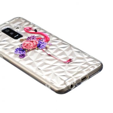 Силіконовий чохол UniCase 3D Diamond Pattern для Samsung Galaxy A6+ 2018 (A605) - Flowered Flamingo