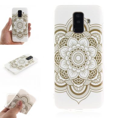 Силиконовый (TPU) чехол Deexe Life Style для Samsung Galaxy A6+ 2018 (A605) - Henna Lotus