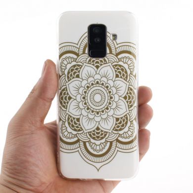 Силиконовый (TPU) чехол Deexe Life Style для Samsung Galaxy A6+ 2018 (A605) - Henna Lotus