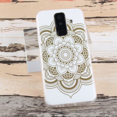 Силиконовый (TPU) чехол Deexe Life Style для Samsung Galaxy A6+ 2018 (A605) - Henna Lotus