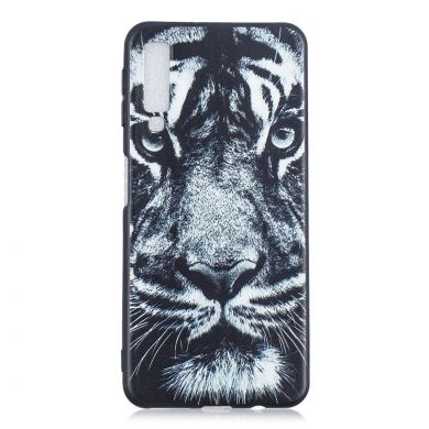 Силиконовый (TPU) чехол Deexe Life Style для Samsung Galaxy A7 2018 (A750) - Tiger
