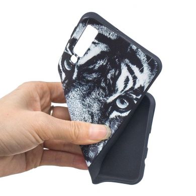 Силиконовый (TPU) чехол Deexe Life Style для Samsung Galaxy A7 2018 (A750) - Tiger