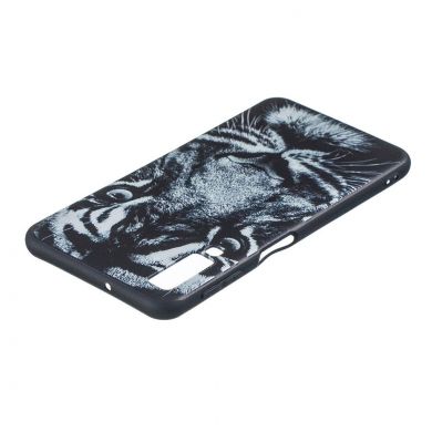 Силиконовый (TPU) чехол Deexe Life Style для Samsung Galaxy A7 2018 (A750) - Tiger
