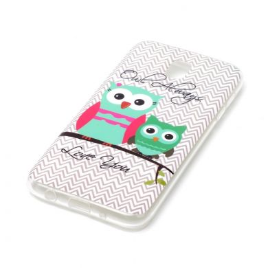 Силиконовый (TPU) чехол Deexe Life Style для Samsung Galaxy J5 2017 (J530) - Owls on a Branch