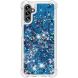 Силиконовый (TPU) чехол Deexe Liquid Glitter для Samsung Galaxy A13 5G (A136) / A04s (A047) - Blue Hearts. Фото 3 из 7