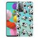 Силиконовый (TPU) чехол Deexe Pretty Glossy для Samsung Galaxy A32 (А325) - Pandas. Фото 1 из 4