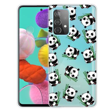 Силиконовый (TPU) чехол Deexe Pretty Glossy для Samsung Galaxy A32 (А325) - Pandas