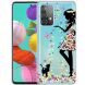 Силиконовый (TPU) чехол Deexe Pretty Glossy для Samsung Galaxy A73 (A736) - Cat and Girl. Фото 1 из 4