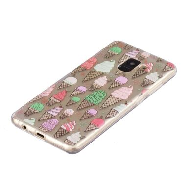 Силиконовый (TPU) чехол Deexe Pretty Glossy для Samsung Galaxy A8+ (A730) - Ice Cream