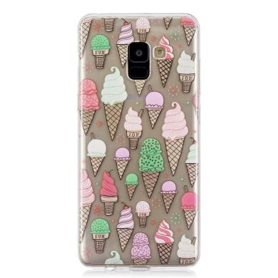 Силиконовый (TPU) чехол Deexe Pretty Glossy для Samsung Galaxy A8+ (A730) - Ice Cream