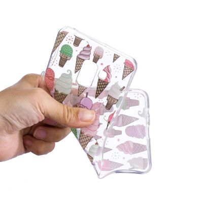 Силиконовый (TPU) чехол Deexe Pretty Glossy для Samsung Galaxy A8+ (A730) - Ice Cream