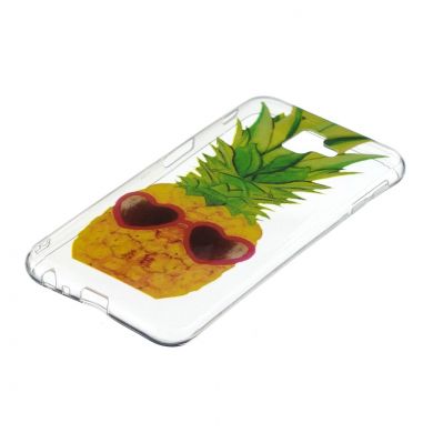 Силіконовий (TPU) чохол Deexe Pretty Glossy для Samsung Galaxy J6+ (J610) - Pineapple Printing TPU