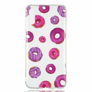 Силиконовый (TPU) чехол Deexe Pretty Glossy для Samsung Galaxy M10 (M105) - Doughnuts