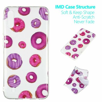 Силиконовый (TPU) чехол Deexe Pretty Glossy для Samsung Galaxy M10 (M105) - Doughnuts