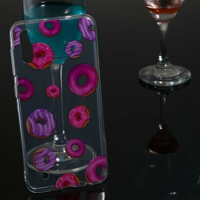Силиконовый (TPU) чехол Deexe Pretty Glossy для Samsung Galaxy M10 (M105) - Doughnuts
