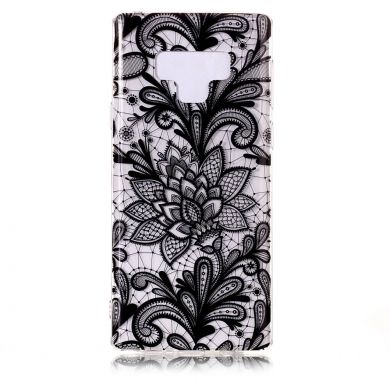 Силіконовий (TPU) чохол Deexe Pretty Glossy для Samsung Galaxy Note 9 (N960), Black Flower