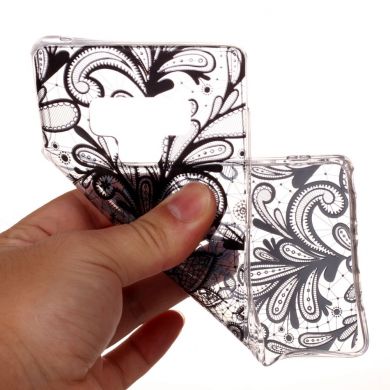 Силіконовий (TPU) чохол Deexe Pretty Glossy для Samsung Galaxy Note 9 (N960), Black Flower